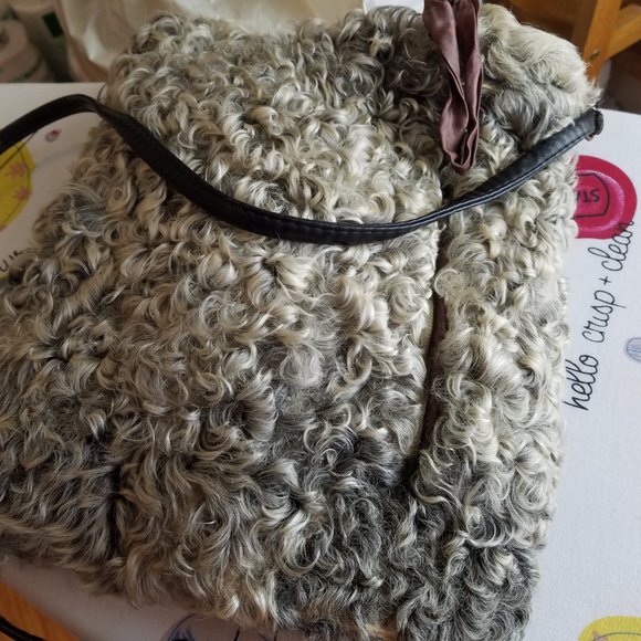 Vintage real fur Muff Hand Warmer Purse main image 5